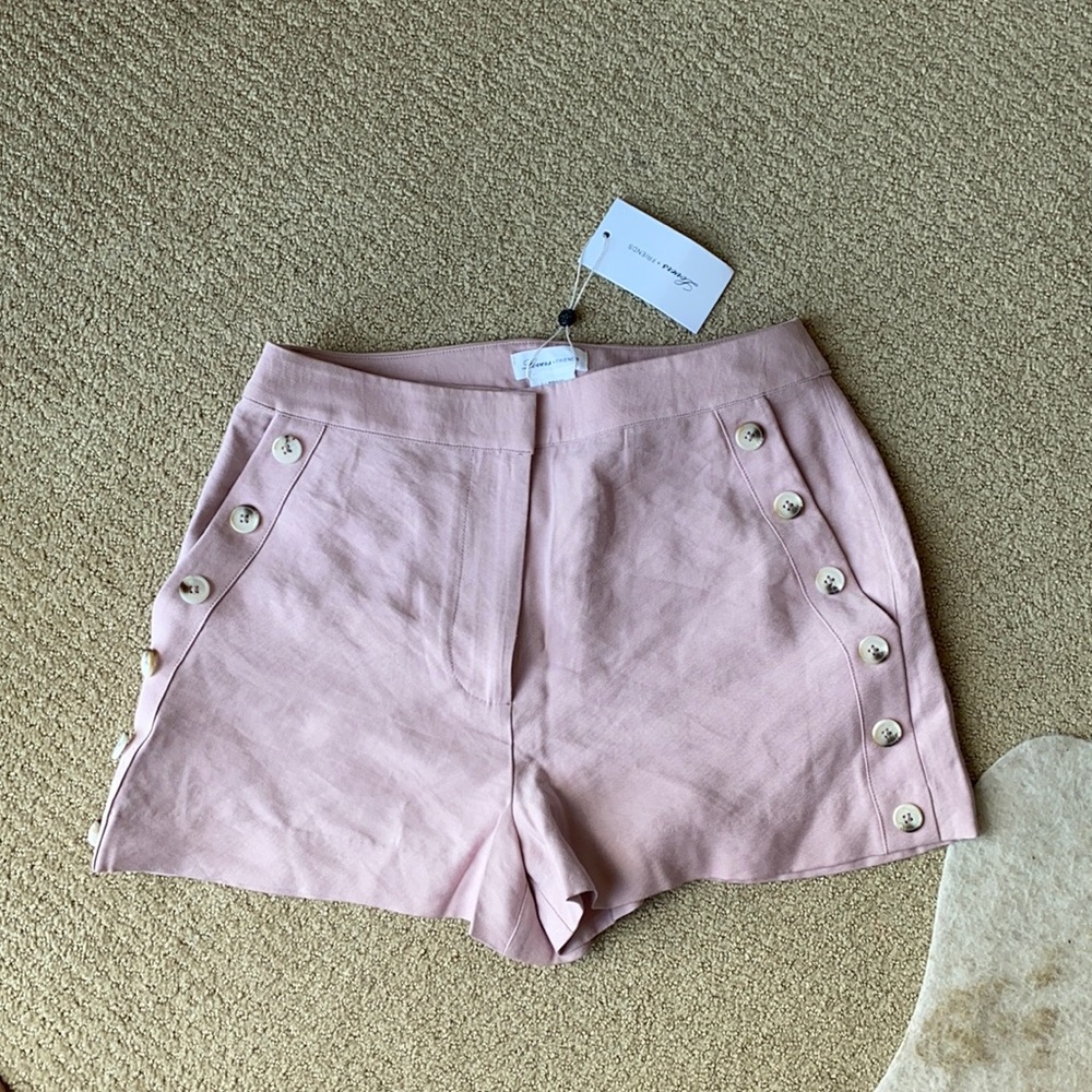 Lovers + friends lavender button shorts. NWT